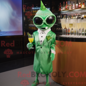 Mascot character of a Green...