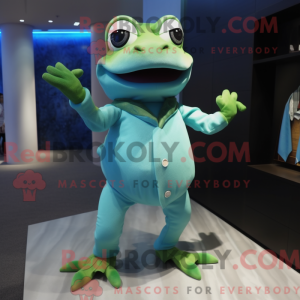 Mascot character of a Cyan...