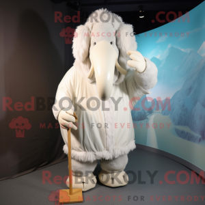 Mascot character of a White...