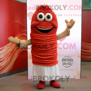 Mascot character of a Red...