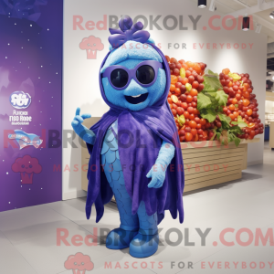 Mascot character of a Blue...