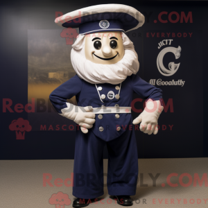 Mascot character of a Navy...