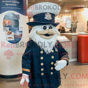 Mascot character of a Navy...