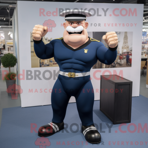 Mascot character of a Navy...