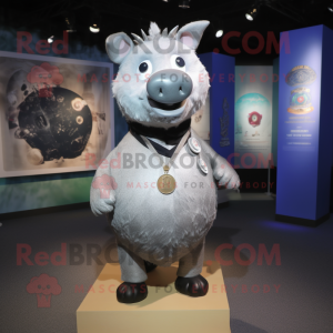 Silver Sow mascotte kostuum...