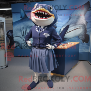 Mascot character of a Navy...