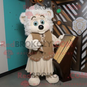 Maskot karakter af en creme...