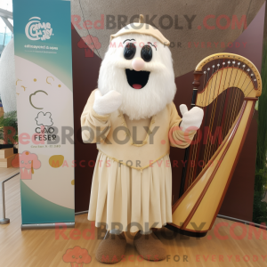 Maskot karakter af en creme...