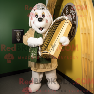 Maskot karakter af en creme...