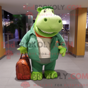 Mascot character of a Green...