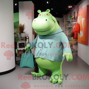 Mascot character of a Green...