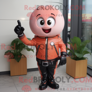 Mascot character of a Peach...