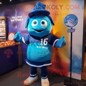 Mascot character of a Blue...