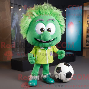 Mascot character of a Green...