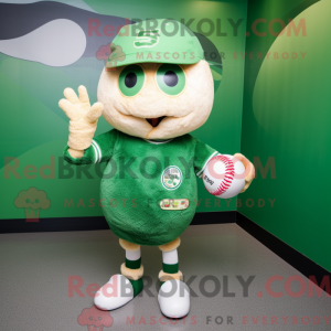 Mascot character of a Green...