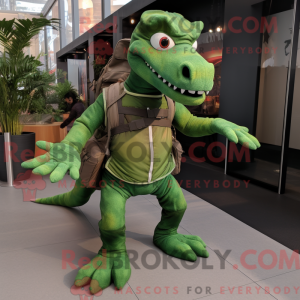 Mascot character of a Green...