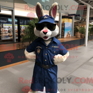 Mascot character of a Navy...