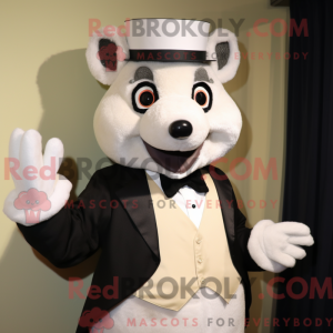 Maskot karakter af en creme...