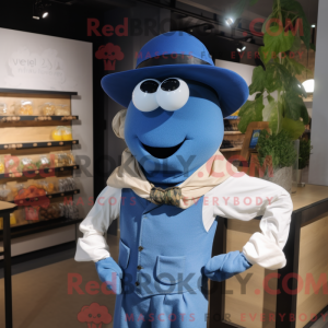 Mascot character of a Blue...