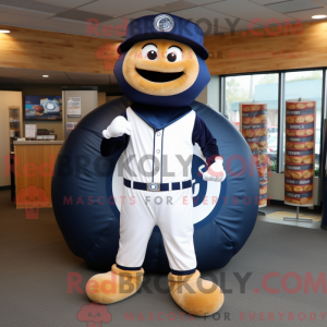 Mascot character of a Navy...