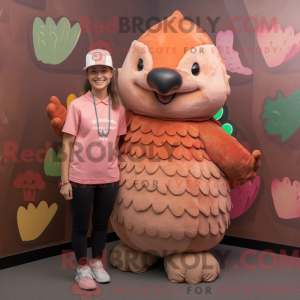 Maskottchen eines Peach...