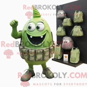 Mascot character of a Green...