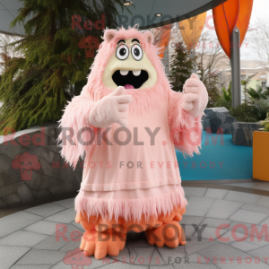Mascot character of a Peach...