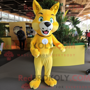 Mascottekarakter van een...