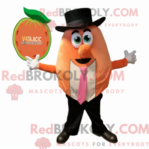 Mascot character of a Peach...