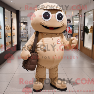 Maskot karakter av en Tan...