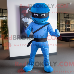 Mascot character of a Blue...