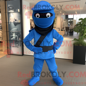 Mascot character of a Blue...