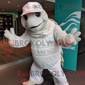 Mascot character of a White...