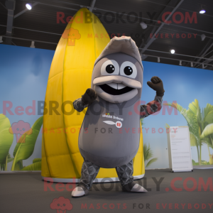 Mascot character of a Gray...