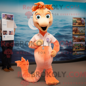 Mascot character of a Peach...