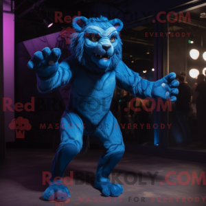 Máscara de Smilodon azul...