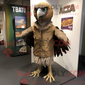 Mascot character of a Brown...