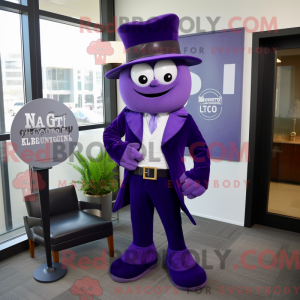 Maskot postava Purple...