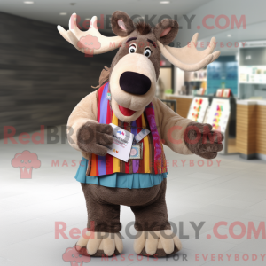 Mascot character of a Moose...