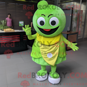 Mascot character of a Lime...