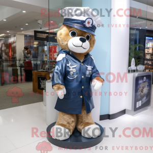Mascot character of a Navy...