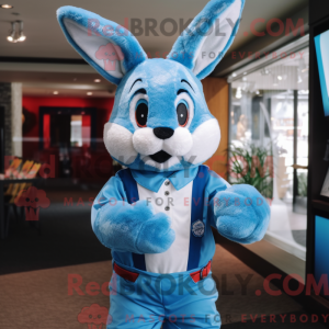 Mascot character of a Blue...