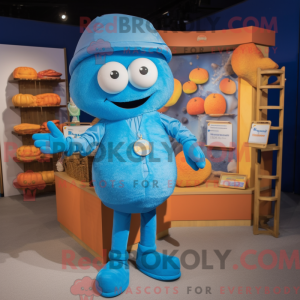 Mascot character of a Blue...