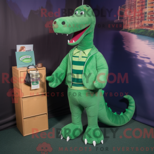 Mascot character of a Green...