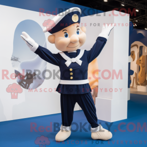 Mascot character of a Navy...