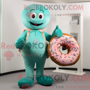 Mascot character of a Teal...