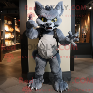 Mascot character of a Gray...