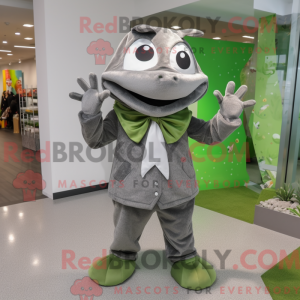 Mascot character of a Gray...
