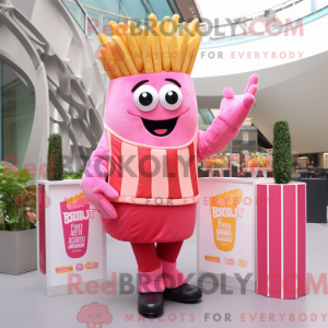 Mascot character of a Pink...