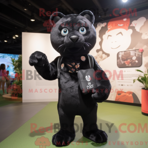 Mascot character of a Black...
